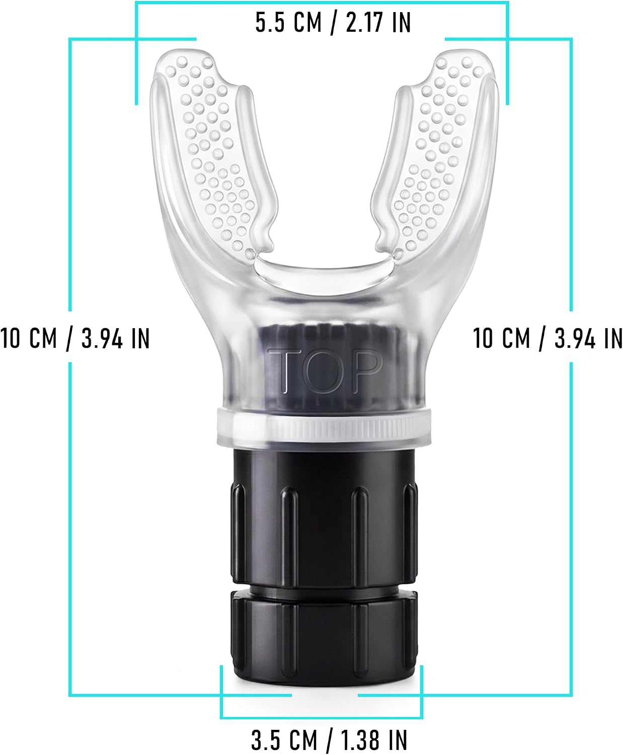 EXPAND-A-LUNG | Breathing Exerciser Device for Lungs | Airflow Trainer Fitness | Cardio Expansion & Capacity | Sports Endurance | Dual-Way Inhale-Exhale Workout