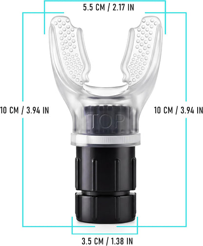EXPAND-A-LUNG | Breathing Exerciser Device for Lungs | Airflow Trainer Fitness | Cardio Expansion & Capacity | Sports Endurance | Dual-Way Inhale-Exhale Workout