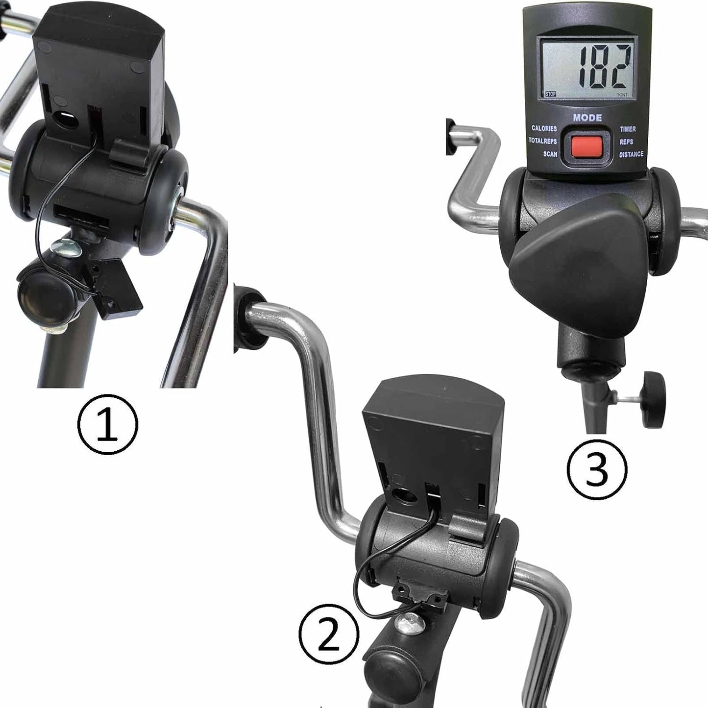 Pedal Exerciser Bike Hand Arm Leg and Knee Peddler Adjustable Fitness Equipment for Seniors, Elderly Home Pedal Exercise Bike for Total Body, with Gift Box