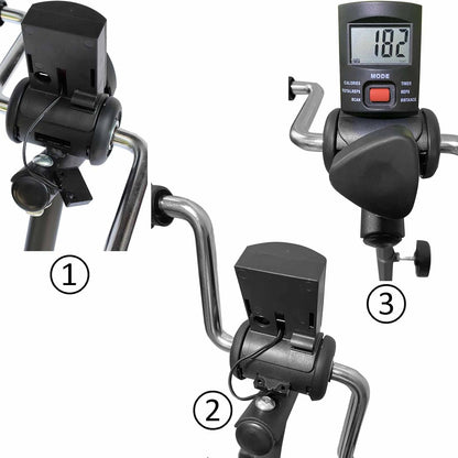 Pedal Exerciser Bike Hand Arm Leg and Knee Peddler Adjustable Fitness Equipment for Seniors, Elderly Home Pedal Exercise Bike for Total Body, with Gift Box