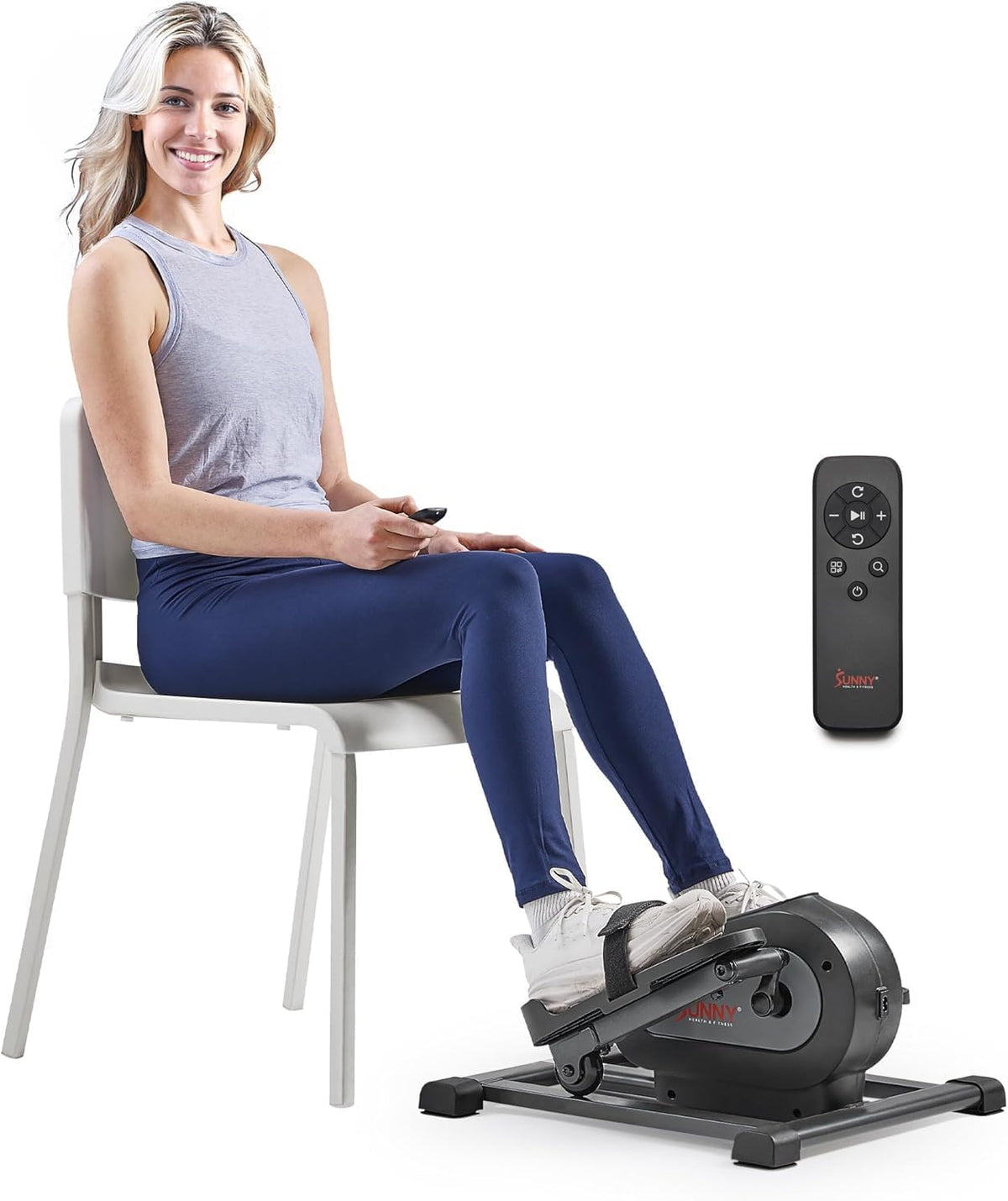 Sunny Health & Fitness Under Desk Pedal Elliptical Machine Leg Exerciser