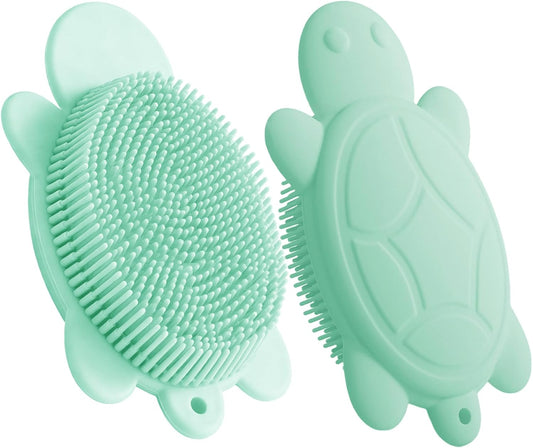 Kids Body Scrubber and Back Exfoliating Mitt - Soft Bristles