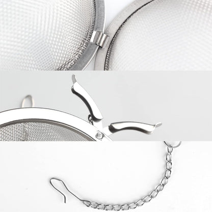 Fu Store 2pcs Stainless Steel Mesh Tea Ball 2.1 Inch Tea Strainers Teas Infuser Strainer Filters for Teas