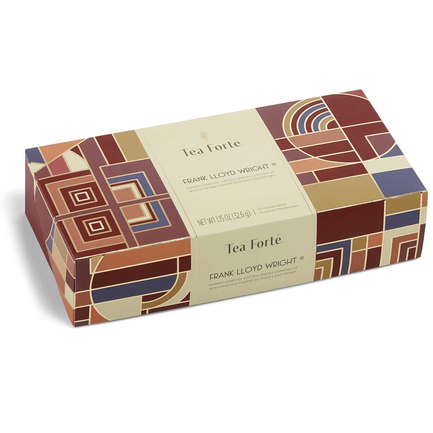 Tea Forte Premium Petite Presentation Box Gift Set Sampler, 10 Count, 2 of Each Blend Individually Wrapped Handcrafted Pyramid Infuser Bags, Demoiselle Tea