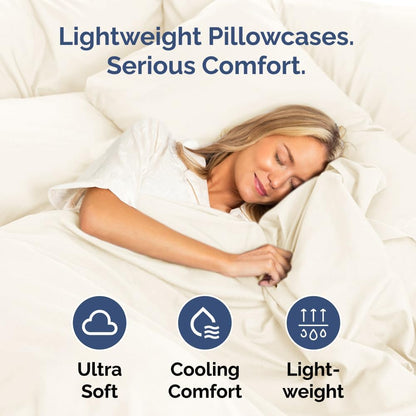 Standard Pillow Cases Set of 10 - Ultra Soft Hotel Quality Pillowcase Covers - Comfy, Cozy & Wrinkle Free - Shrink, Stain and Fade Resistant - Machine Washable Pillow Protectors - 10 Pcs Set - White - Colors B
