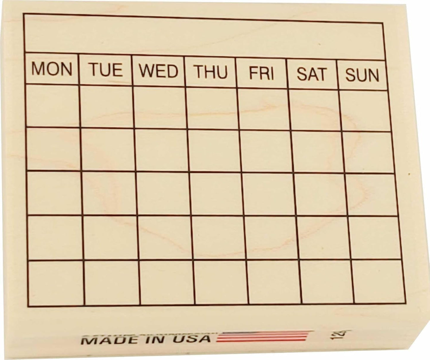 Stamps by Impression Journal, Habit Tracker, Calendar Rubber Stamp 2.25" x 2.75" 6 Row ST 1298