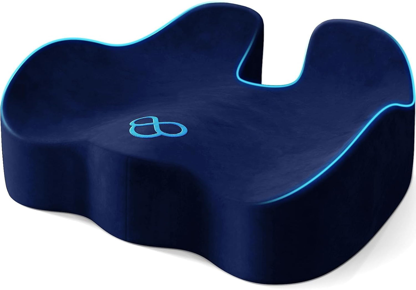 Seat Cushion, Memory Foam Chair Cushions for Tailbone/Sciatica Easing, Chair Pillow with Handles for Car, Office Chair Cushion with Non-Slip Design, Ideal for Post-Surgery Recovery(Black)
