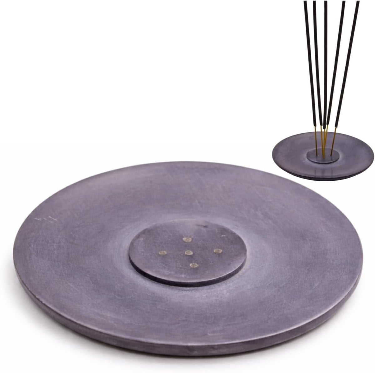 Handmade Natural Grey Marble Incense Stick Holder