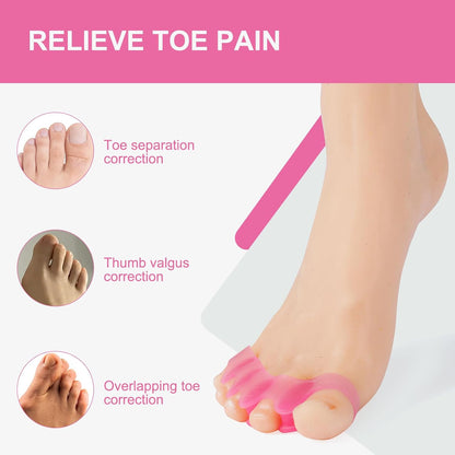 White Gel Toe Separators for Bunions and Hammertoes – 1 Pairs