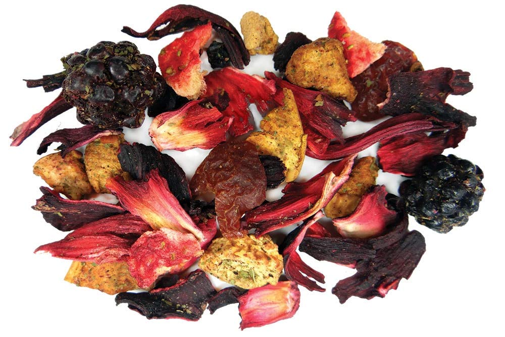 Very Berry Hibiscus Herbal Fruit Tea - Caffeine Free Loose Leaf Bulk Berries Herbs and Fruit - 5 Oz Pouch