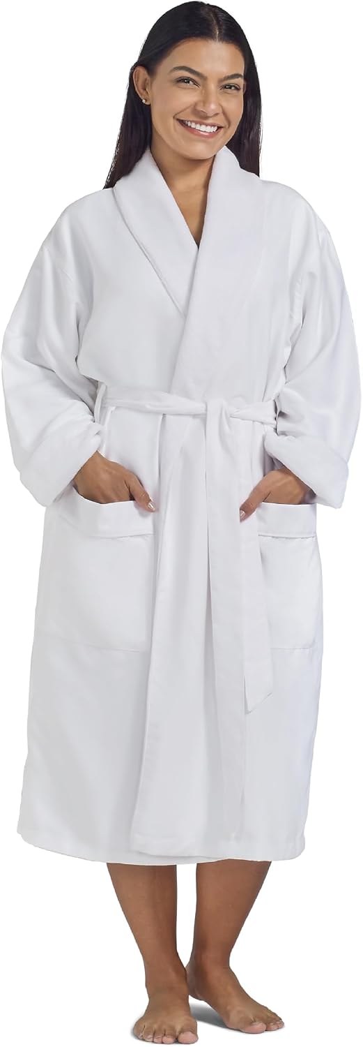 Women's Microfiber Robe by BOCA, Luxury Hotel Bathrobe, Generous Sizing