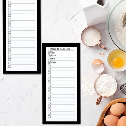 6 Pack Magnetic Notepads, Notepads Grocery List Magnet Pad for Fridge,Full Magnet Back Design Notepad for Grocery Lists, Shopping Lists, to-Do Lists(240 Sheets)