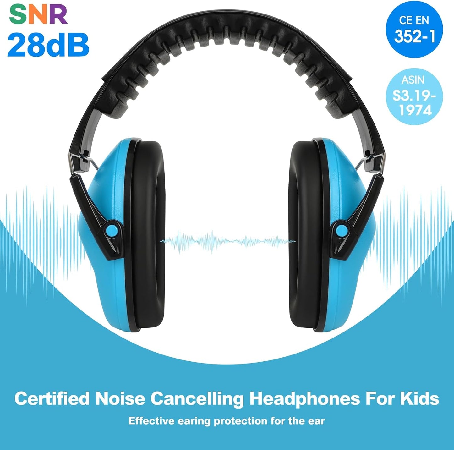 Floriogra Noise Cancelling Headphones for Kids, Kids Ear Protection 28dB SNR Noise Reduction Ear Muffs for Toddler/Children, Hearing Protection for Monster Jam, Concerts, Fireworks