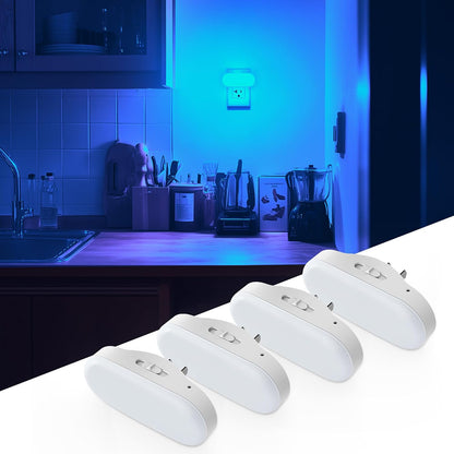 DORESshop Amber Night Light, Auto On/Off, 0-100 LM Adjustable Brightness, Dimmable Plug Into Wall Light Sensor Night Light for Kids Room, Bedroom, Stair Lights, Amber, 1W, 2 Pack
