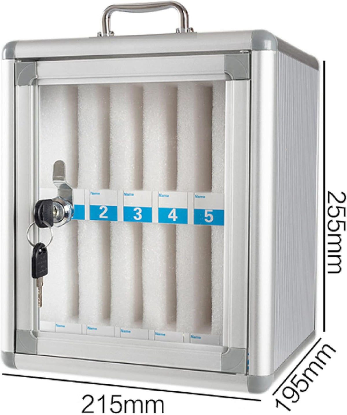 Cell Phone Charging Stations Phone Storage Cabinet Phone Storage Locker 24,36, 48, 60 Position Cell Phone Storage Box Pocket Chart Storage Locker Box With A Security Lock Can Be Carried (12slots )