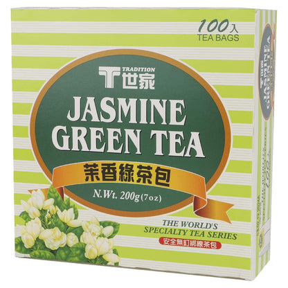 T TRADITION Jasmine Green Tea Bag 100 Packs