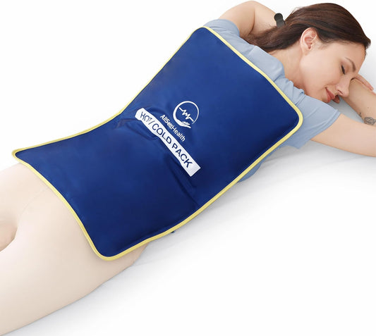 Reusable Hot and Cold Ice Packs for Injuries Reusable – 7 Piece Flexible Ice Packs in Multiple Shapes and Sizes – Multi Use Ice Pack for Back Pain Relief, Neck, Shoulder