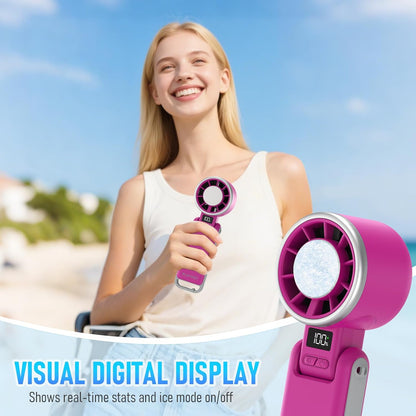 PlayHot Portable Handheld Cooling Fan, Travel Essentials, Gifts for Women