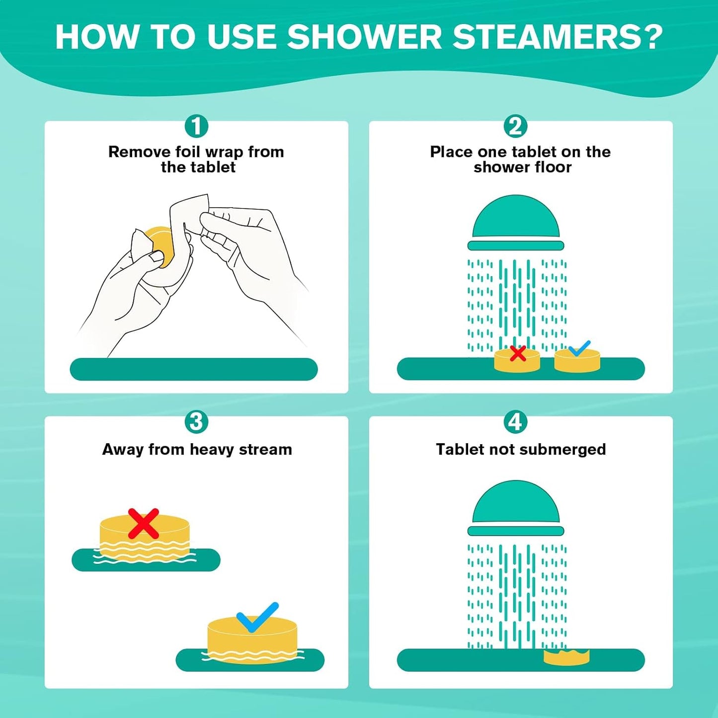 JoJowell Shower Steamers Aromatherapy - 18 Pack Birthday Gifts for Women & Men, Mom Wife Grandma Sister Her Teens, Self Care with Natural Essential Oils Relaxation Home SPA