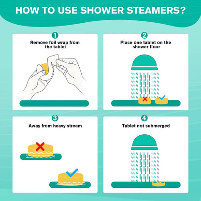 JoJowell Shower Steamers Aromatherapy - 18 Pack Birthday Gifts for Women & Men, Mom Wife Grandma Sister Her Teens, Self Care with Natural Essential Oils Relaxation Home SPA