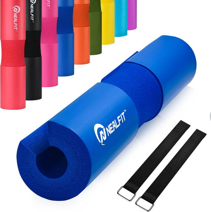 NEALFIT Barbell Pad Squat Pad for Squats—Squat Bar Pad—Great for Weightlifting,Lunges and Hip Thrusts—Foam Sponge Pad—Fit Standard and Olympic Bars Perfectly