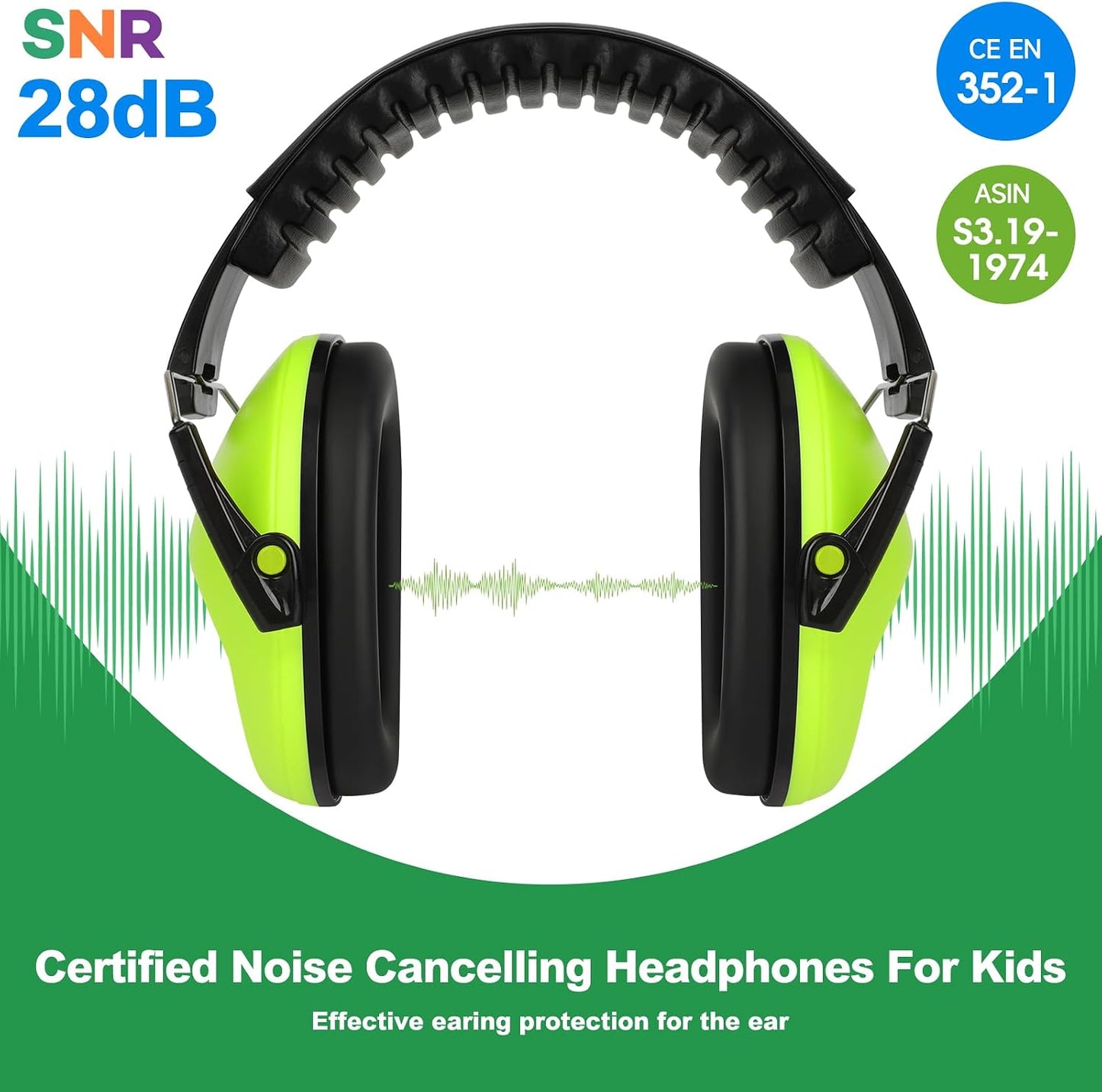 Floriogra 2 Pack Noise Canceling Headphones for Kids, Kids Ear Protection Earmuffs for Autism, Toddler, Children, Noise Cancelling Sound Proof Earmuffs/Headphones for Concerts, Air Shows, Fireworks