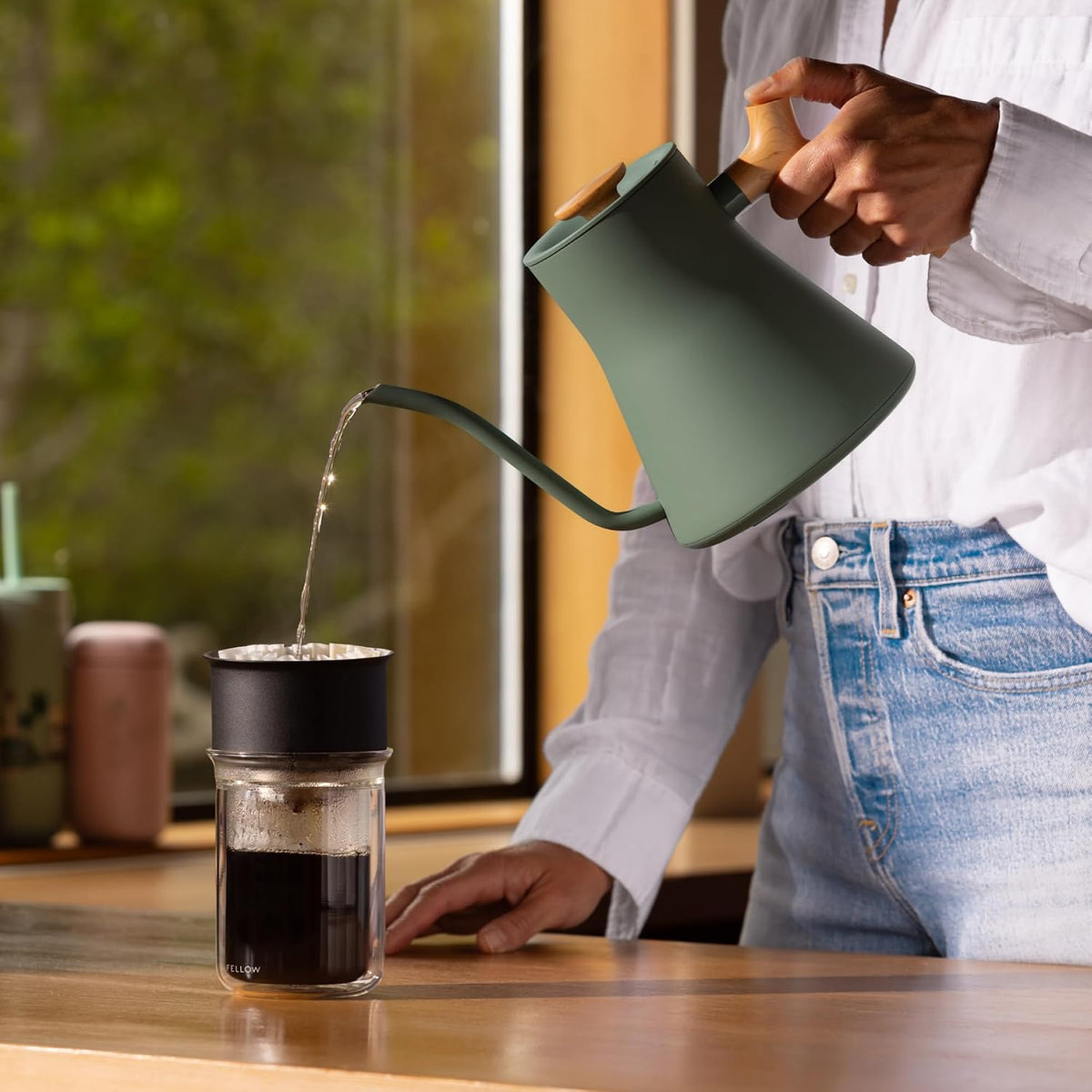 Fellow Stagg EKG Pro Gooseneck Electric Kettle, Brew Timer, 0.9 Liter