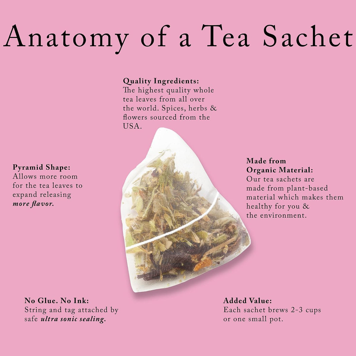 Elderberry Goodness Herbal Childrens Tea by La Tea Dah, Decaf Teas for Kids, Healthy Elderberry and Echinacea Teas for Little Princesses, Tea Party Supplies, WonderLand (12 Caffeine Free Bags)