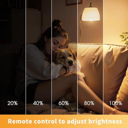 L LOHAS LED Sleep aid Amber Light Bulbs, Blue Light Blocking, A19 9W(60 Watt Equivalent) Dim Light Bulbs, 1800K Warm Light Bulb, E26 Base, 2 Pack