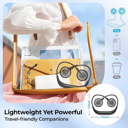 AMACOOL Portable Neck Fan, Lightweight Wearable with Hands-Free Comfort