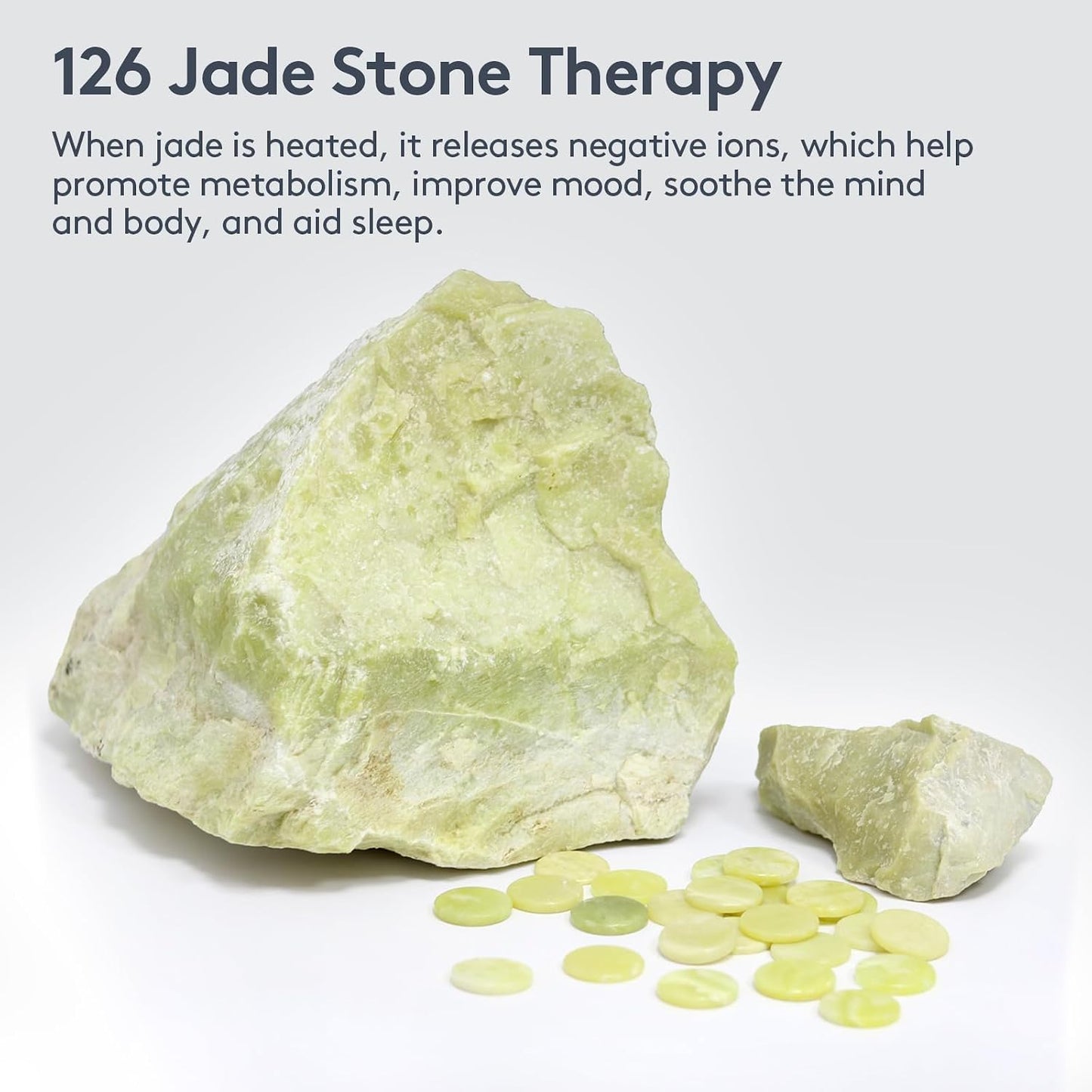 UTK Upgrade Far Infrared Heating Pad for Back, 5X Deeper Pain Relief Pure Jade Heating Pad with 153 Natural Jades, Hotter to 159℉, Weighted Electric Mat with Larger Heat Area, 4H Auto-Off, 31"x 21"