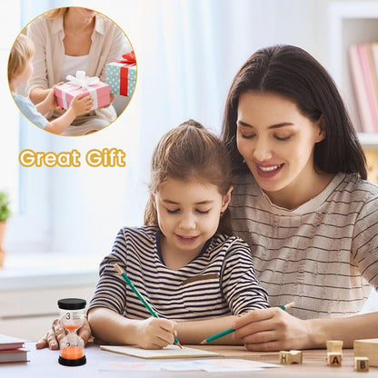 SHINDEL Sand Timers Set, 6PCS Colorful Hourglass Sandglass Timer