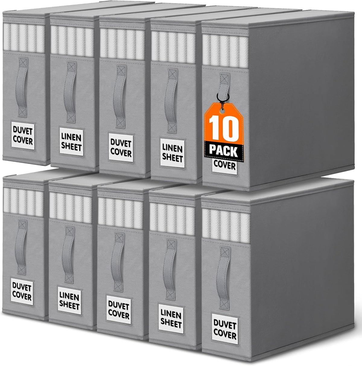 WOWBOX Bed Sheet Organizers and Storage,Closet Organizer Under Bed Storage