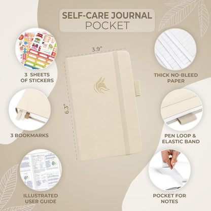 Clever Fox Self-Care Journal – Daily Reflection Notebook – Mental Health & Personal Development Planner, Meditation & Mood Log, A5 (Aquamarine)