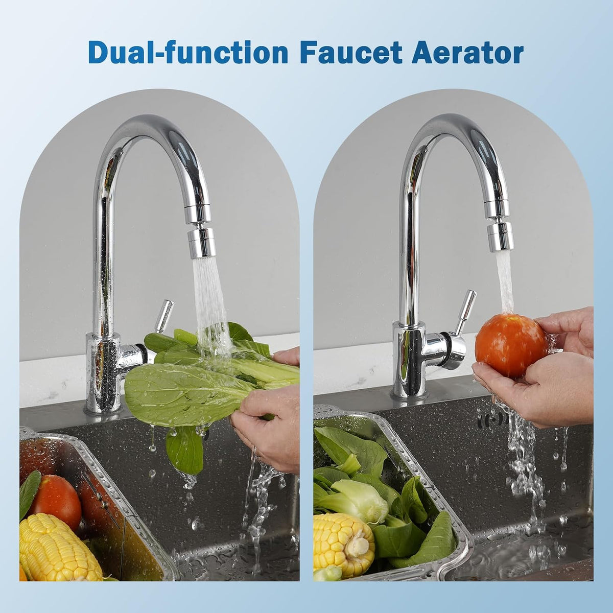 Hibbent NSF/ANSI/CAN 61 & cUPC Certified Faucet Aerator, Chrome