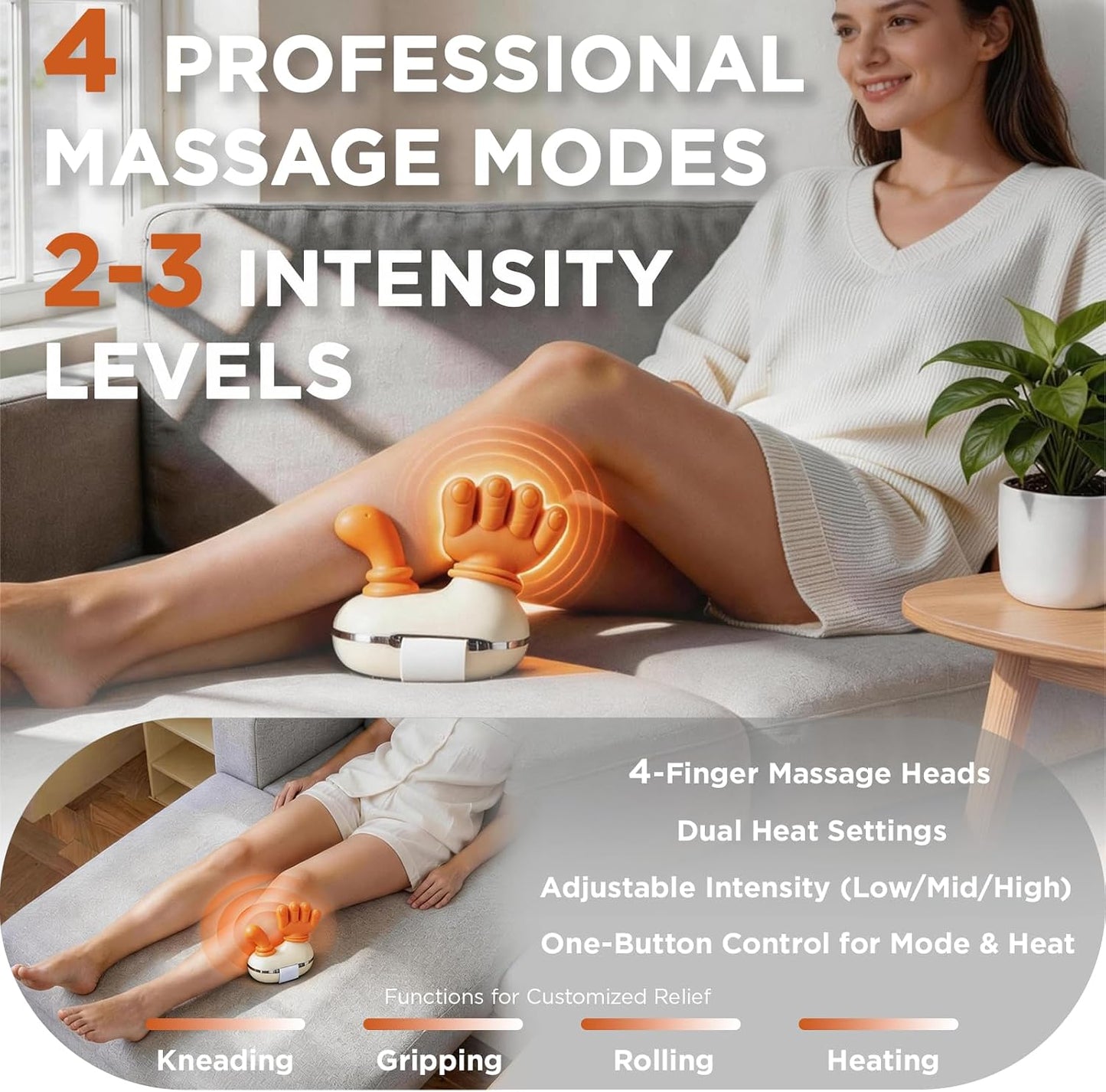 2026 Upgraded Shoulder and Neck Massager with Heat Heated Massager, Neck Massager with Fingers, Shoulder Massager with Hands,2-Level Heated Simulates a Real Palm Massage for Comfort (Green)