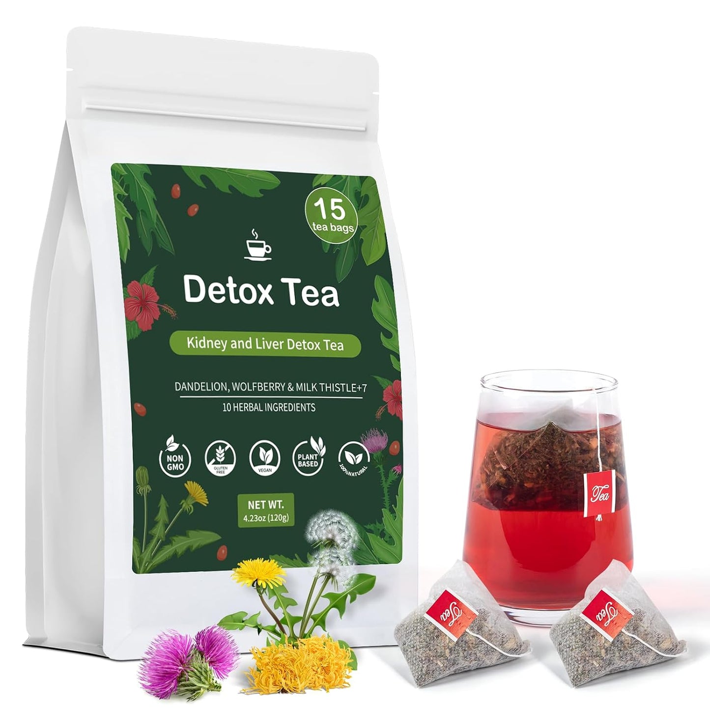 Loose Leaf Tea Sampler, 5 Natural Assorted Tea Gift Set For Tea Lovers