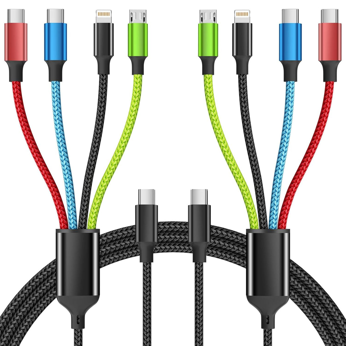 4 in 1 Multi Charging Cable, 5FT Charging Cords for Multiple Devices