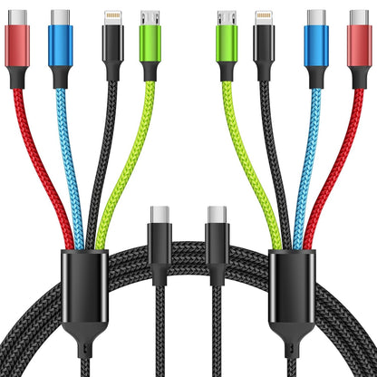 4 in 1 Multi Charging Cable, 5FT Charging Cords for Multiple Devices