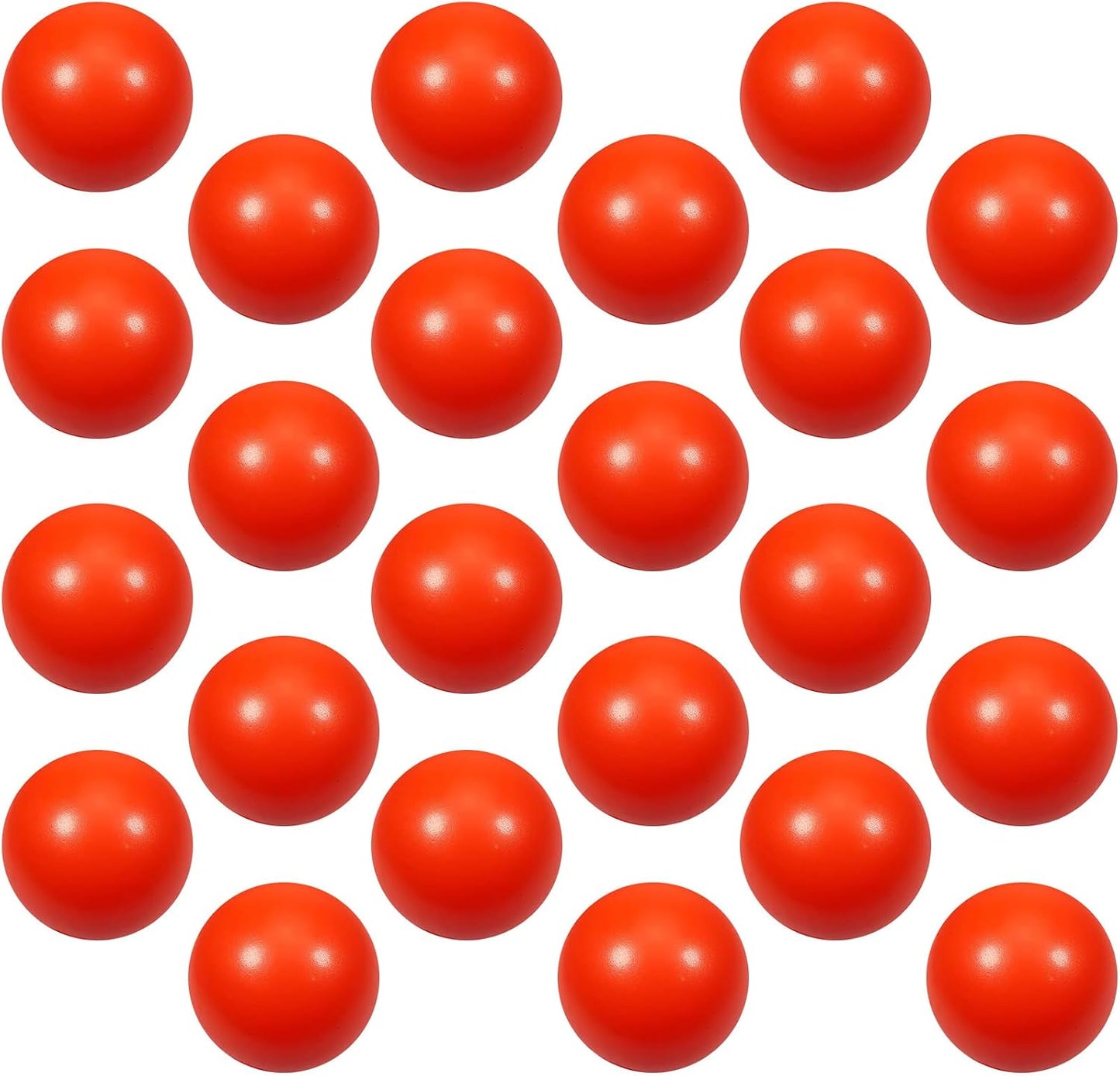 24 Pcs White Foam Stress Ball Squeeze Stress Relief Balls for Kids and Adults Hand Exercise Sensory Relief Toys for Anxiety ADHD Autism （White）