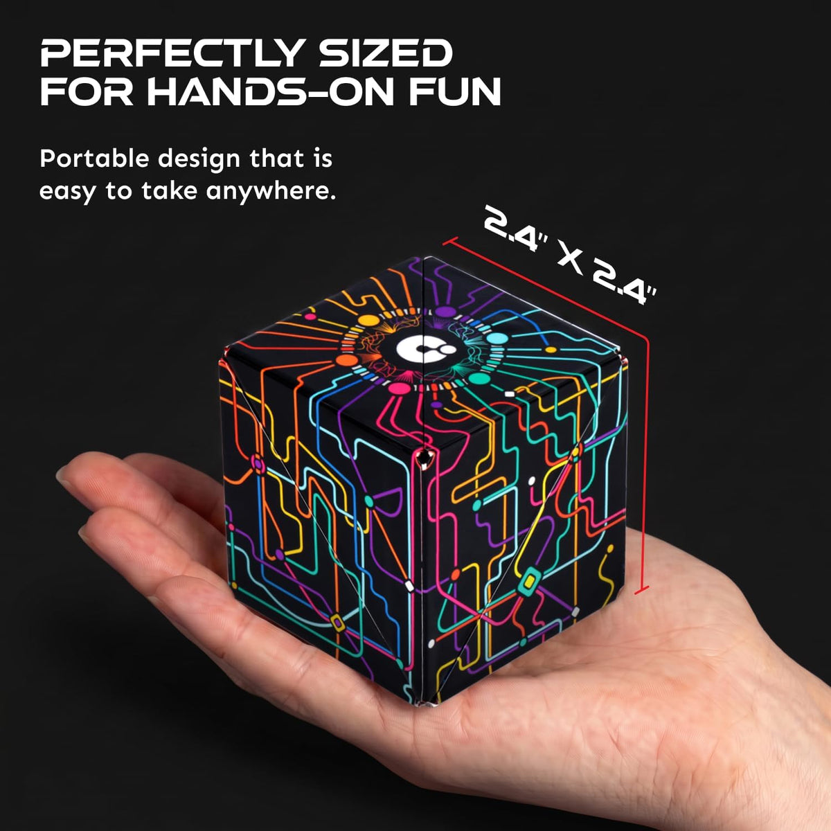 Shashibo DODECA Magnetic Puzzle Cube, Stress Relief Fidget Toy - Colors A