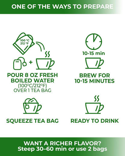 30 Bags Plantain Leaf Herb Tea Dried Plaintains Leaves (Plantago Major) - 30 Count 2g Tea Bags Greater Broadleaf Plantain Leaf Llanten