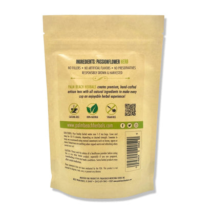 Palm Beach Medicinal Herbs - Passionflower Tea - Pure Herbal Tea Series, 30ct