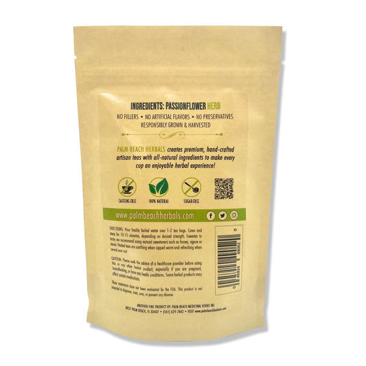 Palm Beach Medicinal Herbs - Passionflower Tea - Pure Herbal Tea Series, 30ct