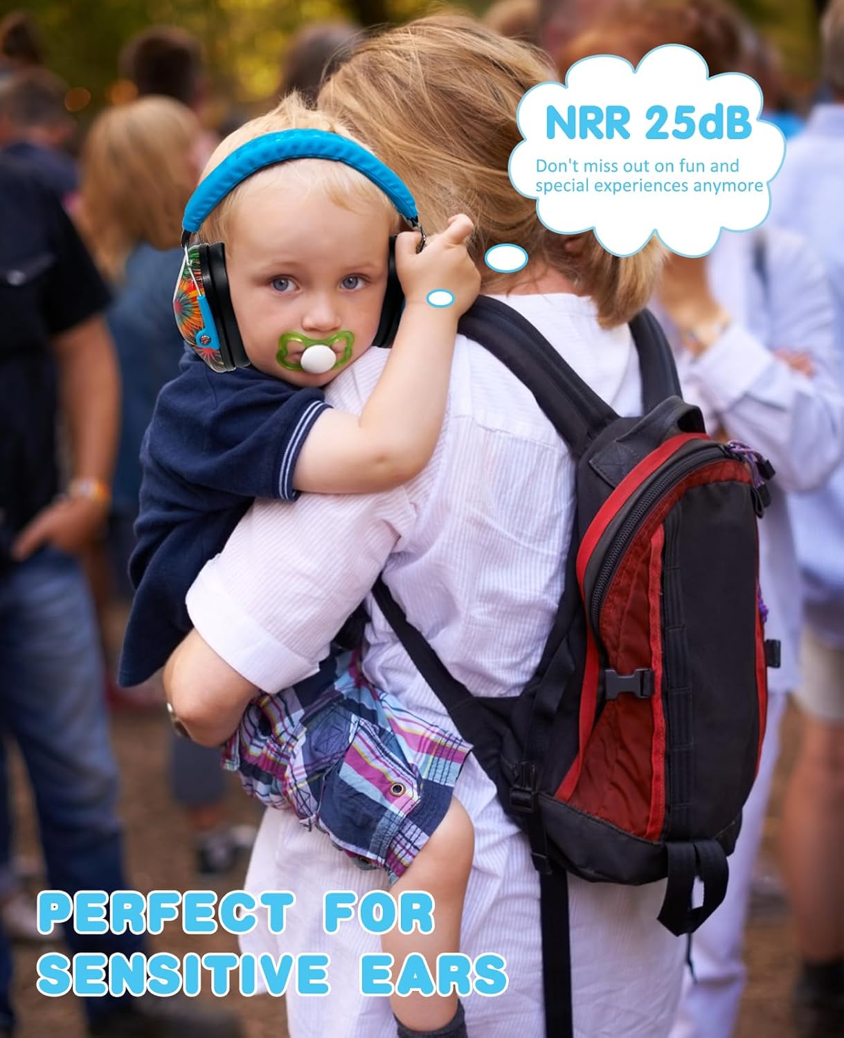 PROHEAR 032 Kids Ear Protection – Ear Muffs for Noise Reduction, 25NRR Noise Cancelling Headphones for Kids,Toddlers, Autism, Sensory Use, Hearing Protection – Orange