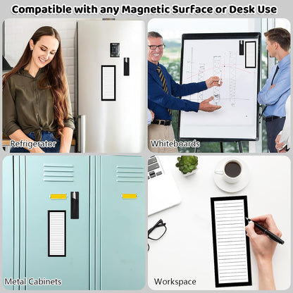 Thboxes 4 Pack Magnetic Note Pad for Fridge with Pen Holder, Totally 200 Sheets Grocery List Magnet Pad for Refrigerator Magnetic Shopping List Pad（Fruit Design）