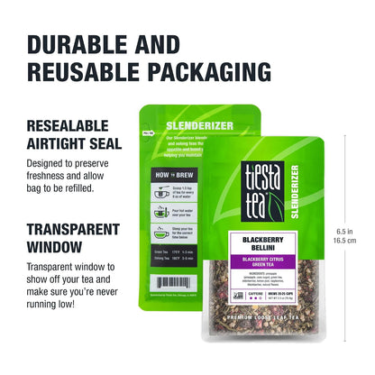 Tiesta Tea Blackberry Bellini Blackberry Citrus Green Tea Loose Leaf 2.5oz