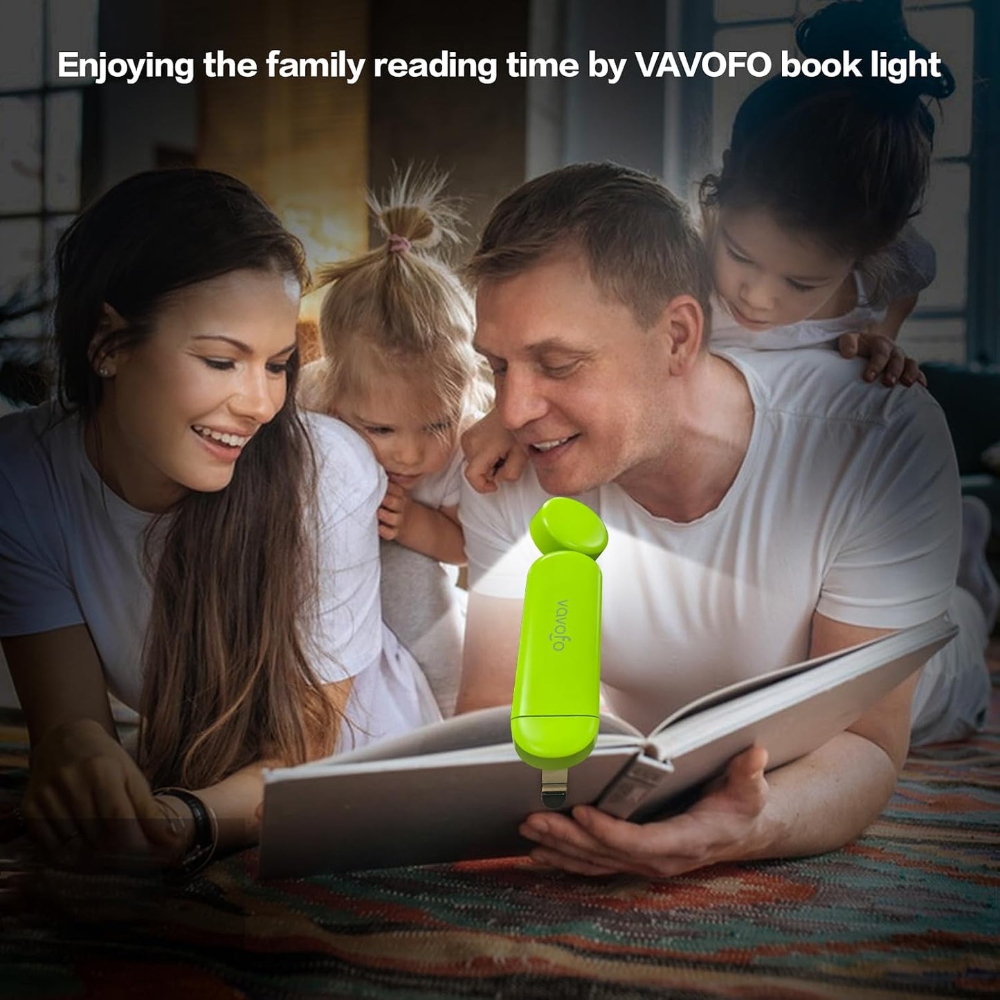 VAVOFO USB Rechargeable Book Light, Blue Light Blocking, Amber Clip-On Bookmark Shaped Reading Light, Eye Care 6 LEDs With 9 Lighting Modes for Bookworms (Grey)