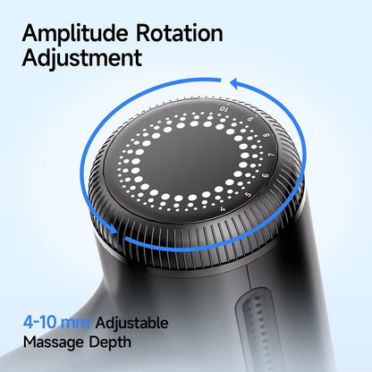 HEYCHY Super Mini Massage Gun Deep Tissue, Handheld Muscle Massager with 4 Heads, Percussion Travel Size Massager Gun FSA Eligible for Men Women Back Relief, Quiet for Home, Gym, Office, HSA, Black