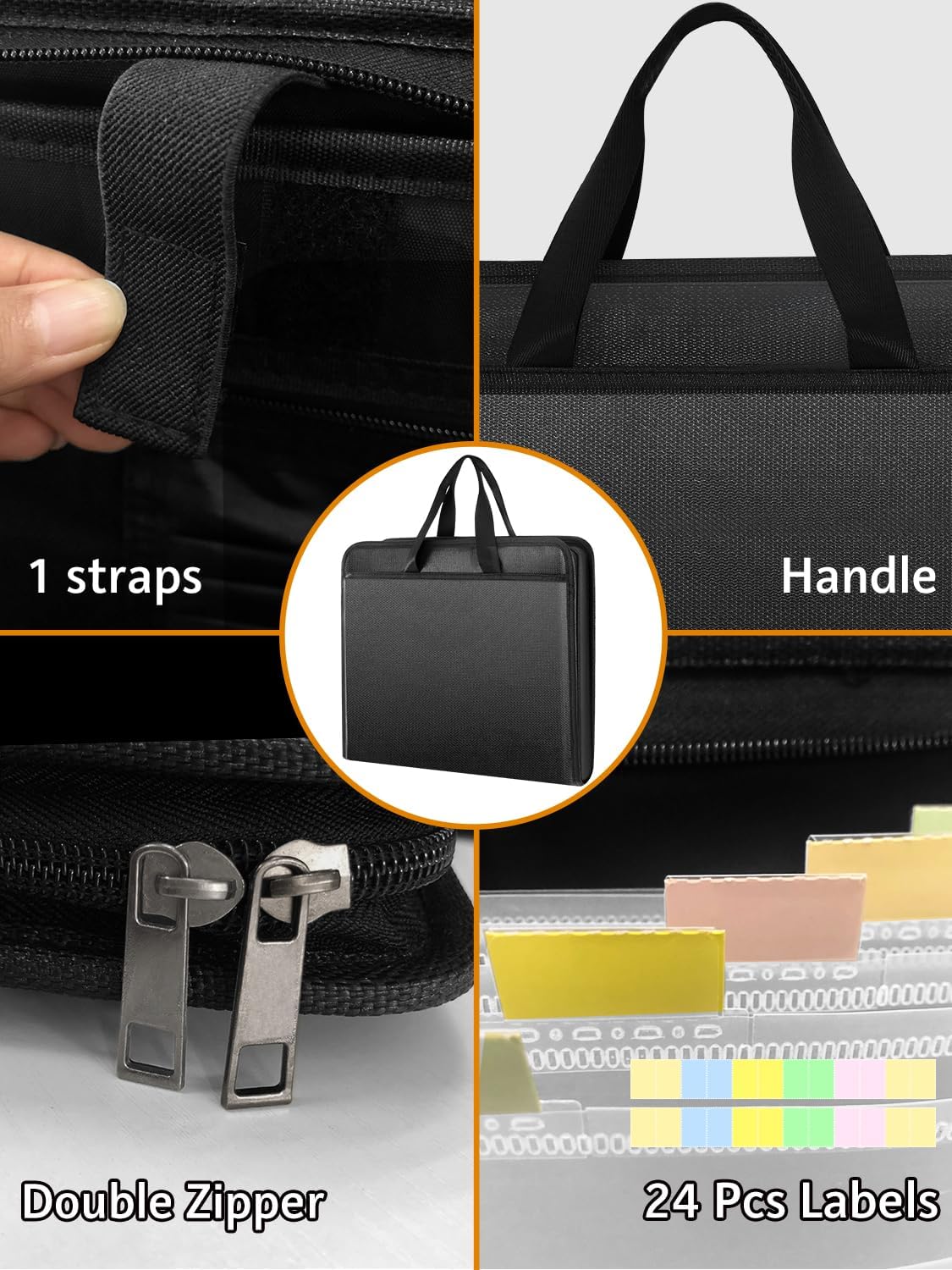 onvvippiv Important Document Organizer Folio Accordion File Organizer